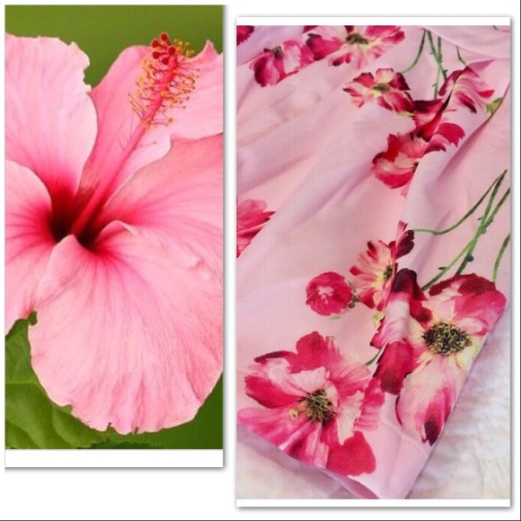 *CLEARANCE* Pink Floral Hibiscus Romper - Picture 8 of 8